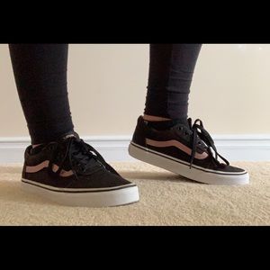 Vans Black & Rose Gold Shoes